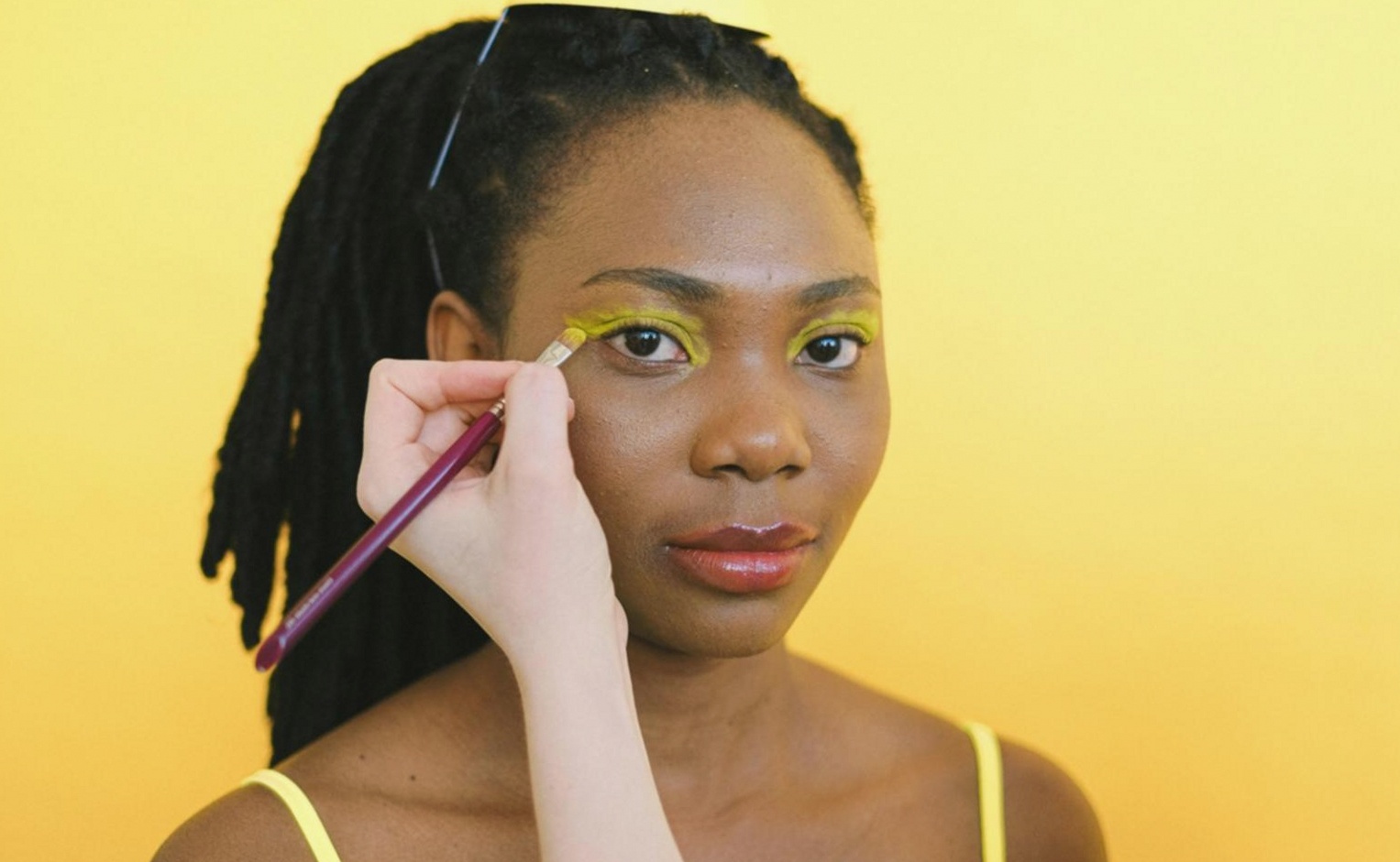 Contouring and blush placement technique demonstration